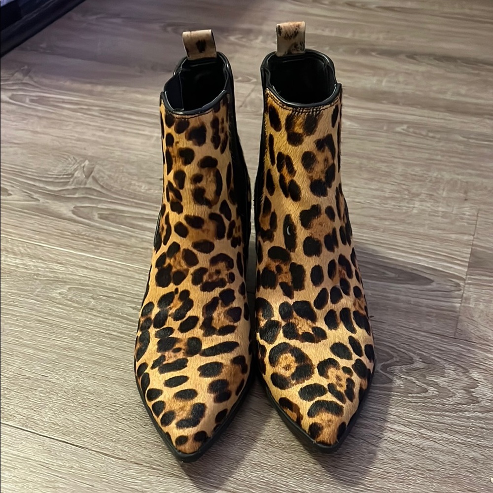 Nine West Animal Print Ankle Booties